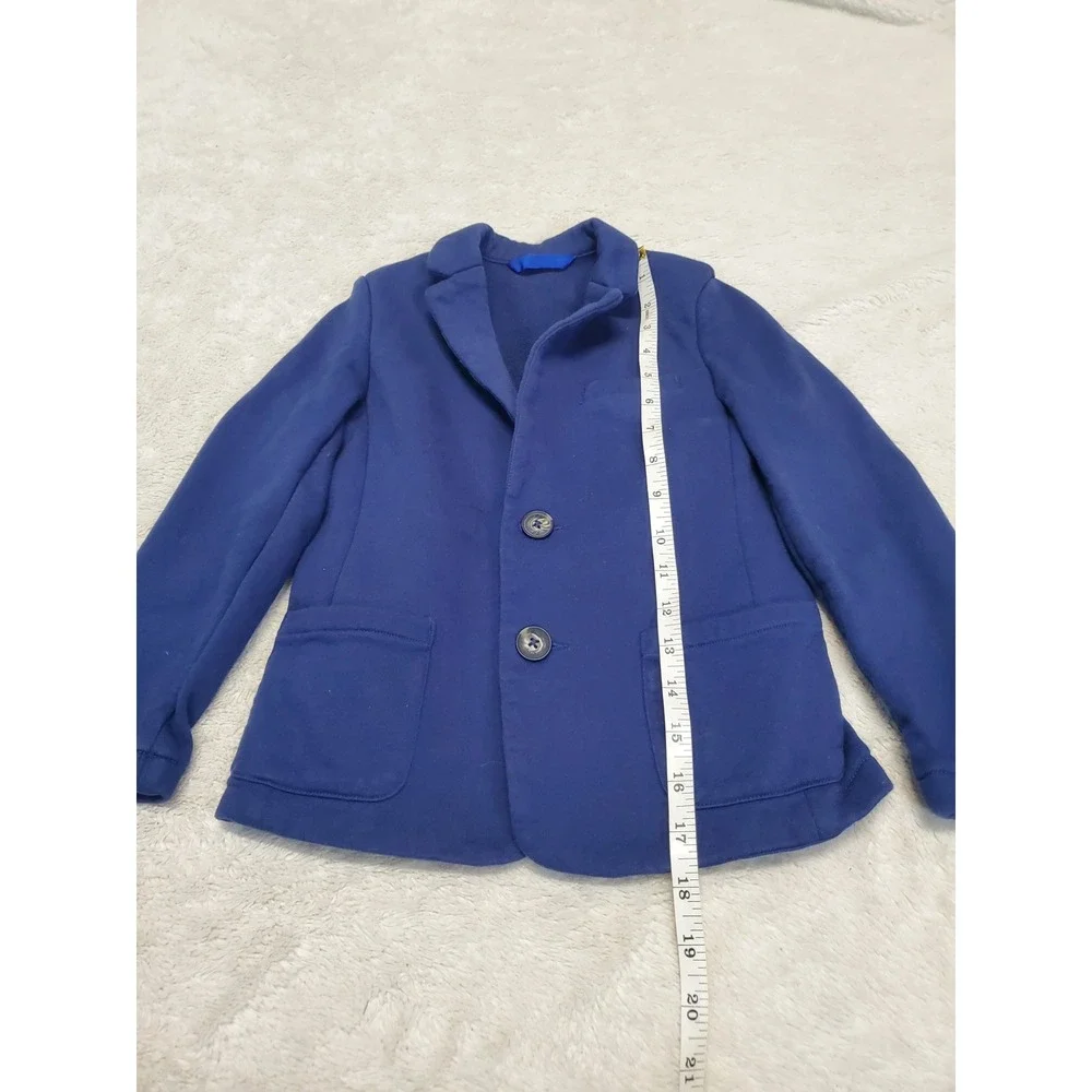 Mini Boden Blue Button Blazer Cardigan 6 7 Classic Preppy Academia Kidcore‎ Cute